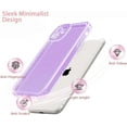 thumbnail image 3 of Designed for iPhone 12 6.1 inch,Sparkly Clear Case for Women,Soft TPU Silicone Bumper Protective Cover Case for iPhone 12,Purple, 3 of 9