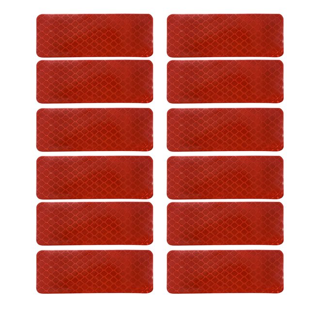 WIFKLSIIPG 12PCS Reflective Bicycle Stickers Saf Ety Adhesive Tape for Bike Car Bag Decor
