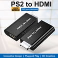 thumbnail image 3 of 1080P PS2 to HDMI Converter Adapter HDMI HD Video Audio Output + USB Cable, 3 of 5