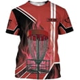 thumbnail image 5 of Personalized Disc Golf T-Shirt 3D All Over Printing S-5XL, Disc Golf Shirts for Men, Mens Disc Golf Tee Shirt (Purple, M), 5 of 8