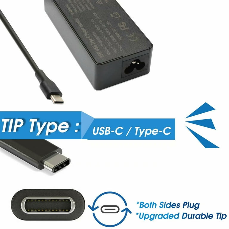 65W 45W USB C Chargeur Compatible avec Lenovo Thinkpad L15 L14 L13 X13 Yoga  T14 T14s T15 E14 E15 Gen 1 2 3 Adaptateur Alimentation pour Ordinateur  Portable : : Informatique