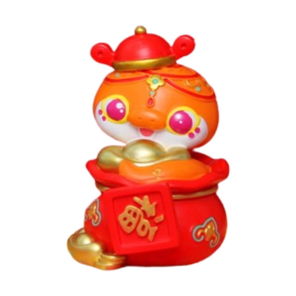 Figura de serpiente de Año Nuevo chino, decoración de Año Nuevo, estilo chino, coleccionable, de escritorio. Estilo B