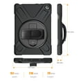 thumbnail image 6 of Dteck Case For Amazon Fire HD8 10th Generation / Fire HD 8 Plus 2020 Tablet, Heavy Duty Three Layer Rugged Hybrid Shockproof Case with 360 Rotating Stand / Hand Strap, Black, 6 of 6