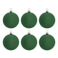 thumbnail image 2 of Juego de bolas de adornos navideños, adornos de bolas flocadas, decoraciones de bolas navideñas irrompibles para la pared del árbol de Navidad y la chimenea, 2 of 5
