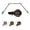 Black, variant on Central Design ABay-89-5 0.8125 in. Harmony Bay Window Curtain Rod with Side Rod Extends Upto 20 to 36 in. & Center Rod Extends Upto 38 to 72 in., Satin Nickel