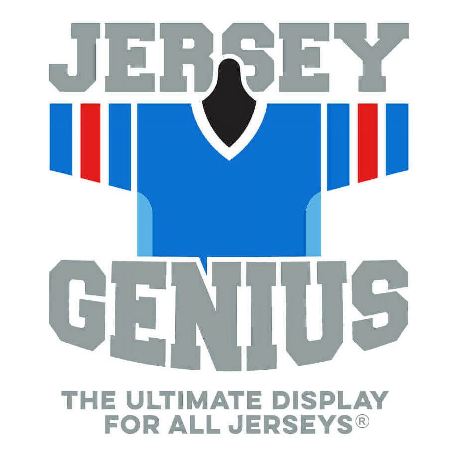 JerseyGenius® The Jersey and Shirt Wall Display Unit  Works for Hockey,  Basketball, Soccer, Football Jerseys and More 