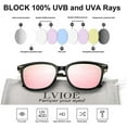 thumbnail image 6 of LVIOE Classic Square Polarized Sunglasses for Women Vintage Sun Glasses 100% UV Blocking for Outdoor Activities, 6 of 7