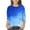 Blue, variant on Efsteb Kids Girls Clothes 3/4 Sleeve Tops Crew Neck T Shirts Soft Gradient Color Graphic Tee Casual Comfy Loose Blouses (Blue,4-5 Years)