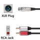 thumbnail image 4 of Adaptador Cable Audio Cable Divisor XLR A 2 RCA Y (1 M XLR A 2Rca), 4 of 9
