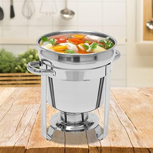Soup Warmer 7L/7.4Qt Stainless Steel Soup Chafer Catering Supplies Food Warmer