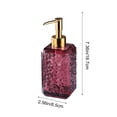 thumbnail image 3 of Botella dispensadora de jabón de vidrio recargable de 320 ml con bomba para jabón en H para baño, cocina, lavabo, dispensador de gel de ducha, champú y loción, decoración de encimera, a prueba de, 3 of 6