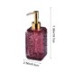 thumbnail image 3 of Dispensador de jabón líquido recargable para baño, cocina, gel de ducha, champú, loción. Envase de vidrio reutilizable con bomba, 320 ml, blanco, gris, rojo, dorado., 3 of 6