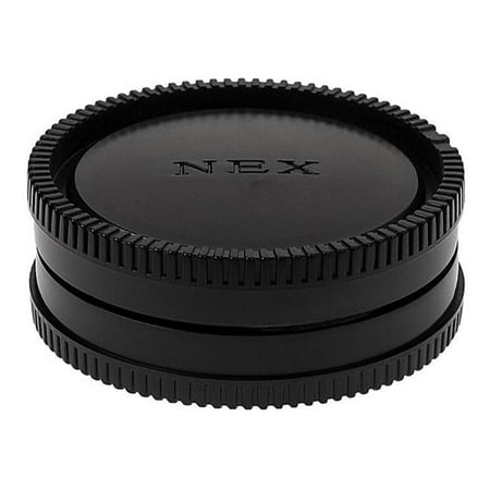 Fotodiox Cap-Set-SNE-BLK Camera Body & Rear Lens Cap Set for Sony Alpha Cameras & Lens