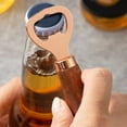 thumbnail image 5 of Snmubt Beer Bottle Opener Suitable for Refrigerator Room Kitchen Restaurant and Party Labor-Saving Convenient Storage with Magnet Men Husband (Rose Gold, Stainless Steel), 5 of 7