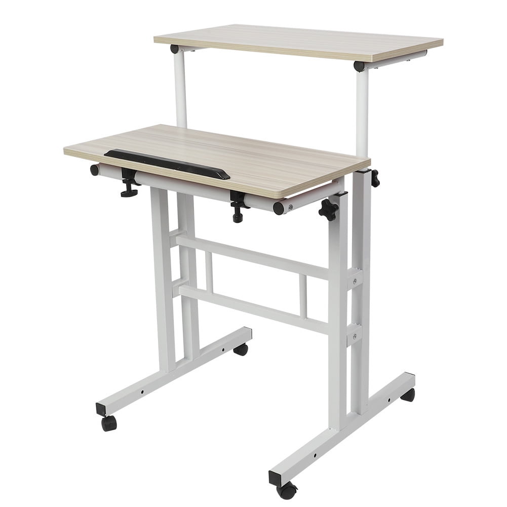 ANGGREK Stand Up Laptop Desk, Adjustable Height Standing Up Desk