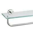 thumbnail image 1 of Estante de cristal para baño JQK TGS100L20-CH con toallero de 50 x 20 cm, 1 of 9