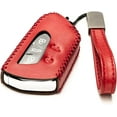 thumbnail image 2 of Vitodeco Genuine Leather Smart Key Fob Case Compatible with Volkswagen MK8 Golf GTI, ID4, Atlas (5-Button, Red), 2 of 6
