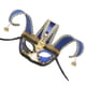 thumbnail image 5 of FELTECHELECTR Máscara de media cara para fiesta de estilo veneciano, máscara de disfraz de carnaval, máscara de mascarada navideña, máscara de disfraces, máscara de Halloween, cosplay, fiesta musical, 5 of 5