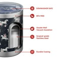 thumbnail image 4 of 12oz Tumblers Blue Cartoon Unicorn Flower Pattern Vacuum Insulated Stainless Steel Travel Tumbler Cups Mug with Lid and Straw for Beer,Coffee,Beverages with Cleaning Brush for Cold & Hot Drinks, 4 of 5
