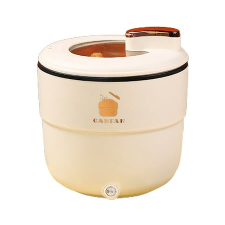 

Mini Rice Cooker Electric Hot Pot Portable Mini Ramen Pot for Steaming Stir-frying Porridge and Noodle Soup
