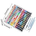 thumbnail image 2 of Metallic Solid Watercolor Paint Set 168 Colors Art Supplies Kit for Artists Beginners Adults Kids Ideal Indoor Outdoor Painting Enthusiasts with Quality, 2 of 6