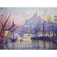 thumbnail image 2 of Art.com Notre-Dame-De-La-Garde (La Bonne-MÃ¨re), Marseilles Art Print by Paul Signac, 24" x 18", 2 of 4