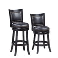 thumbnail image 4 of Bowery Hill 25.75" Wood & Faux Leather Swivel Counter Stool in Black, 4 of 6