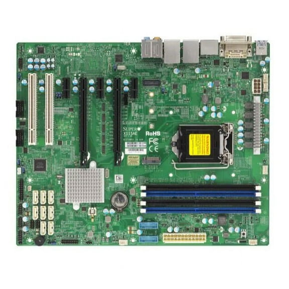 Supermicro X11SAE Motherboard - Intel C236 chipset - Socket H4 (LGA 1151) - DDR4-2400 2 PCI-E 3.0 x16 - ATX Form Factor