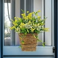 thumbnail image 4 of Cesta de flores colgante para puerta con flores de bayas de primavera y verano, corona de flores, decoración del hogar, cesta colgante para puerta con flores, 4 of 7