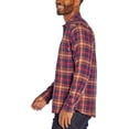 thumbnail image 3 of Eddie Bauer Men's Button Down Long Sleeve Cotton Bristol Flannel (Cognac Plaid, XXL), 3 of 4