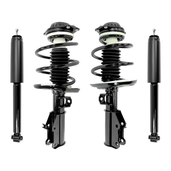 Front and Rear Strut Coil Spring and Shock Absorber Kit - 4 Piece - Compatible with 2017 - 2020 Chevy Malibu 2018 2019