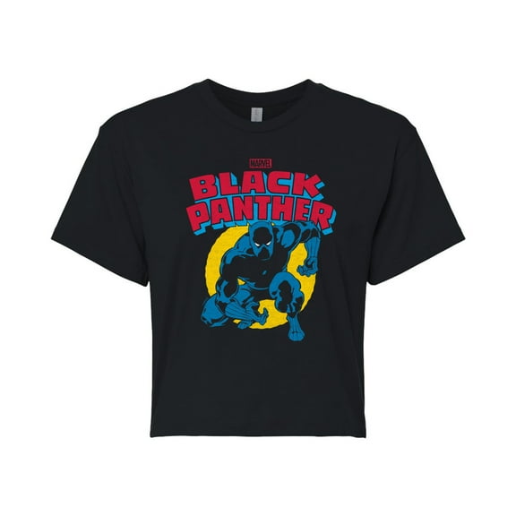 Marvel Black Panther - Crouch - Juniors Cropped Tee