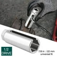 thumbnail image 2 of 2Pcs O2 Oxygen Sensor Socket Wrench 3/8" 1/2" 22mm Auto Repair Installer Tool, 2 of 8