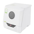thumbnail image 5 of Portable Countertop Dishwasher LED 4 Washing Programs 110V Mini Dishwasher Corded Electric 6L Built-in Water Tank Inlet Hose for Apartments for 2-5 People White Color, 5 of 15