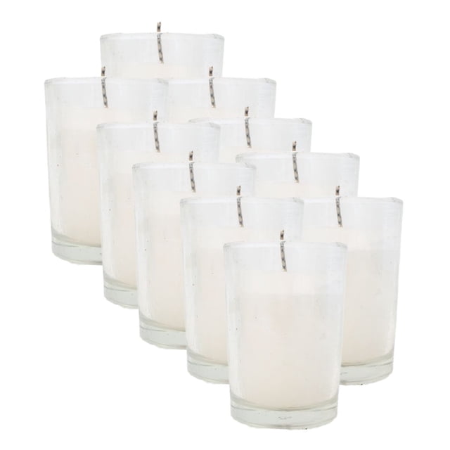 20 Veladora En Vaso Cafetero Lisa de Parafina Pura. Fabrica De Velas Y Veladoras Luz María Veladora de Parafina Pura.