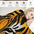 thumbnail image 3 of ARISTURING  Tiger Striped Pattern Throw Blanket,Seamless Abstract Wild Exotic Animal Leopard Print Soft Warm Decorative Throw Blanket for Bed Chair Couch Sofa, 3 of 6