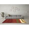thumbnail image 3 of Ahgly Company Indoor Rectangle Abstract Brown Contemporary Area Rugs, 2' x 3', 3 of 4