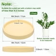 thumbnail image 3 of Uxcell 2-Pack Ceramic Plant Saucers, 4.3 Inch ID Flower Pot Plant Saucers, Flowerpot Drip Tray [4.7 Inch OD, Light Yellow], 3 of 6