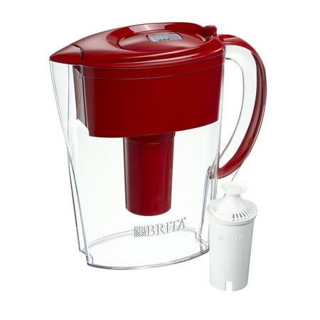 Brita Small 6 Cup Water Filter Pitcher With 1 Standard Filter, Bpa Free - Space Saver, (Best Filtered Water Pitcher 2019)