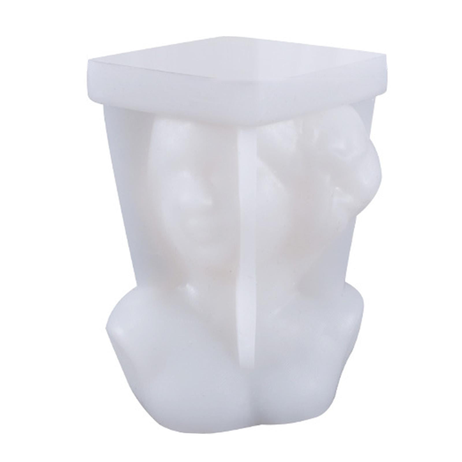 FVDPWYE 2pcs 3D Female Body Candle Molds Candle Making Bee Wax Moulds DIY Clay Craft