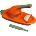 thumbnail image 1 of 2 In 1 Dumpling Maker ,Kitchen Dumpling Making Tool,Manual Dumpling Maker Mould, Baking Pastry Manual Artifact For Pressing Dumpling Skin Wrapper Mould Dough Press Maker (Orange), 1 of 5