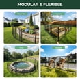 thumbnail image 6 of FXW Garden Fence Outdoor for the Yard – 32in(H) x 18.2ft(L) Heavy Duty Metal Animal Barrier for Dog, No Dig Decorative Dog Fence, 8 Panels, Black, 6 of 7