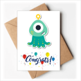 thumbnail image 1 of Universe And Alien Cyclops Monster Cartes de Mariage Félicitations Enveloppes, 1 of 3