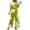 X104-Green, variant on Women's Summer 2 Piece Outfits 2026 Short Sleeve Tops Wide Leg Pant Sets Casual Tracksuit-Yellow L