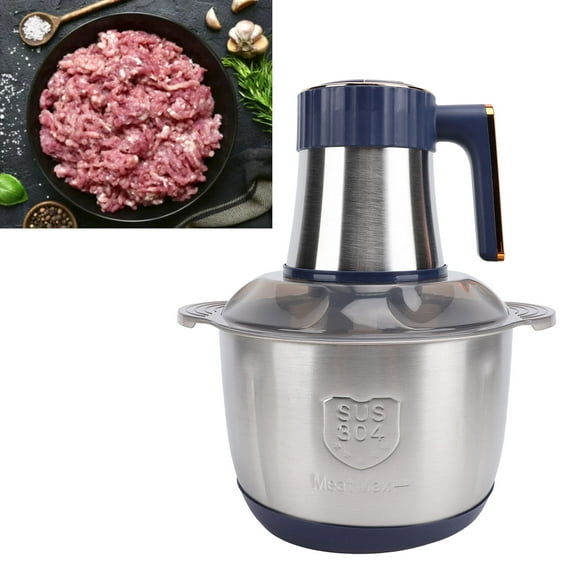 Electric Food Chopper W/ 5L Bowl, 500W Copper Motor, Perfect For Veggies, Meats  More