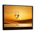 thumbnail image 2 of Designart "Aperitif'S Glow In Champagne Glass" Champagne Floater Framed Wall Art Prints, 2 of 5