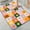 Colorful Flower Grid, variant on 1pc Blue Butterfly on Tulip Bathroom Rug Bathroom Decor and Accessories- Durable,Anti Slip,And Quick Drying,Suitable For Indoor/outdoor Use - Perfect For Bathrooms,Bedrooms,Kitchens