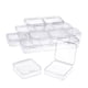 thumbnail image 1 of Biudunm - Caja de plástico transparente para guardar cuentas, 16 unidades, con tapa con bisagras para artículos pequeños, diamantes y cuentas (5,6 x 5,6 x 2,5 cm), 1 of 6
