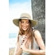 thumbnail image 4 of FURTALK Sombrero de sol de ala ancha para mujer con cordón de viento UPF Sombreros de paja de verano para mujer, 4 of 5