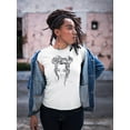 thumbnail image 2 of Cool Hairstyle Woman T-Shirt Women -Image by Shutterstock, Female Small, 2 of 4
